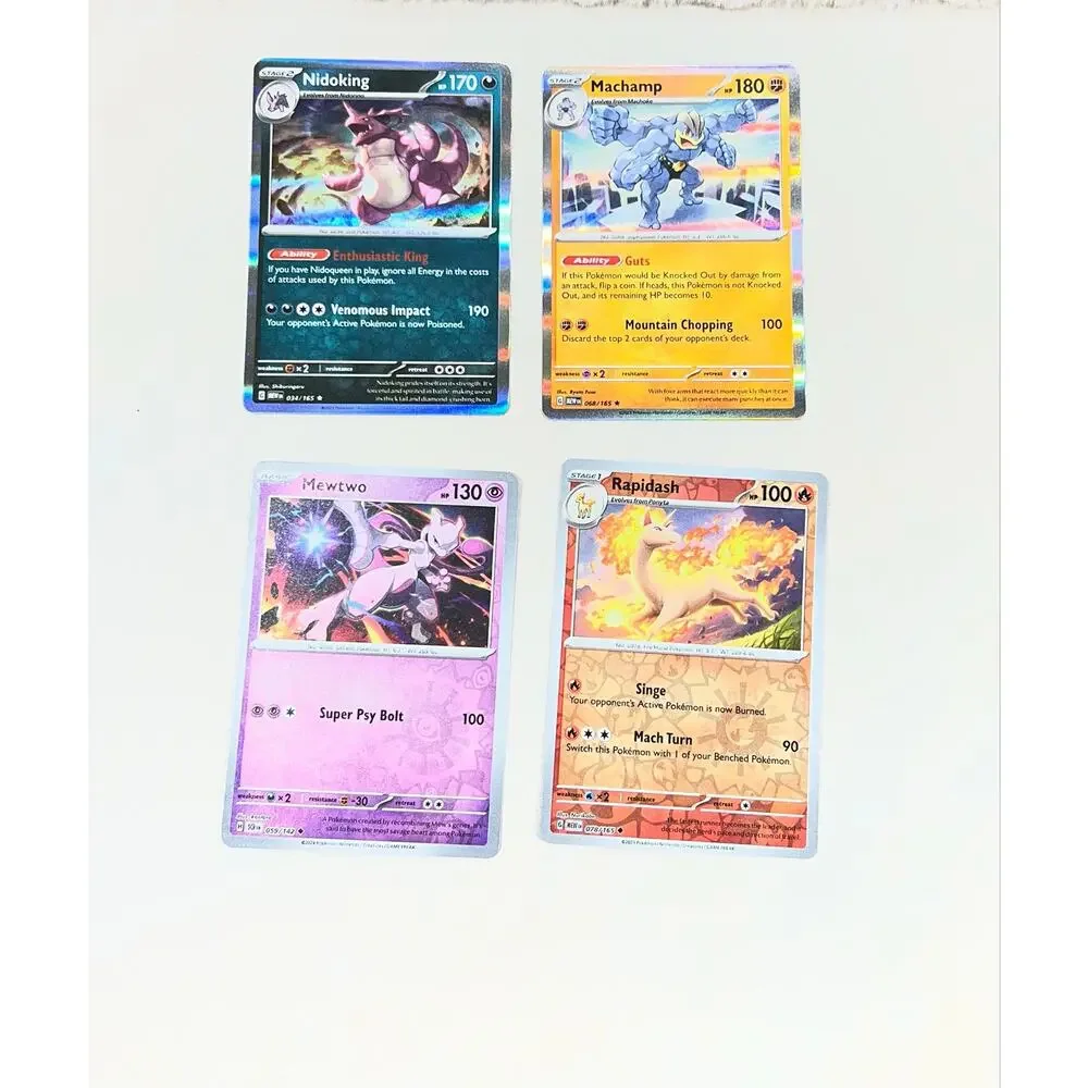 Pokemon Card Lot Holo & Reverse Holo Bundle 10 Cards Mixed Set TCG NM